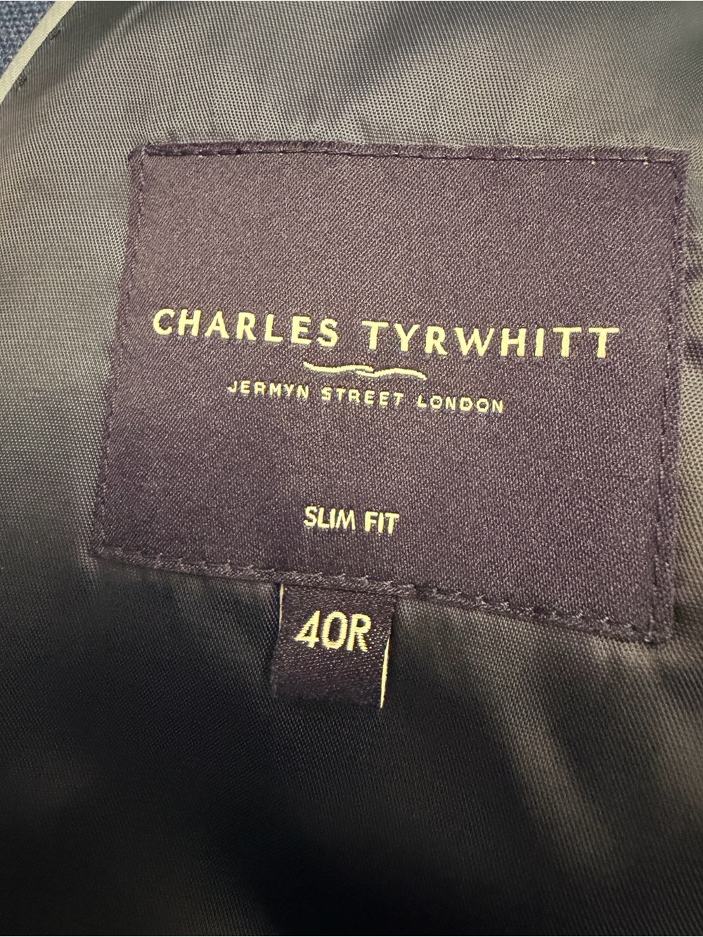 Charles Tyrwhitt Blazer 40R Blue Wool Slim Fit Duel Vent Jacket - Picture 3 of 11